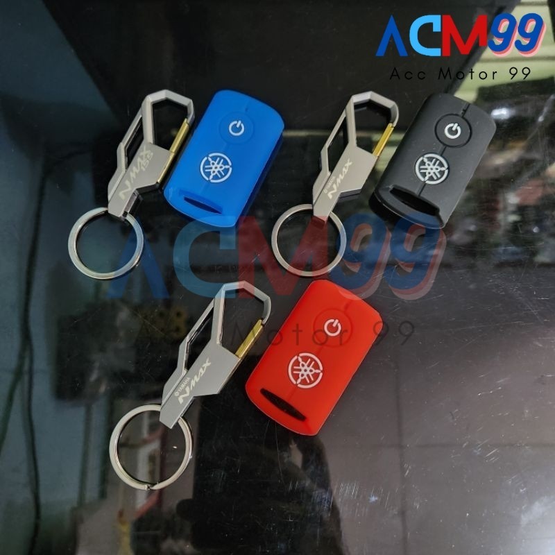 Paket Logo Nmax Gantungan + Cover Remote