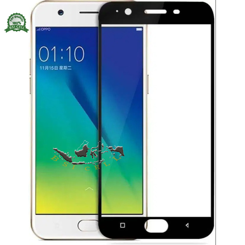 OPPO F3 (CPH1609) TEMPERED GLASS FULL LAYAR/PELINDUNG LAYAR DEPAN/ANTI GORES LAYAR FULL