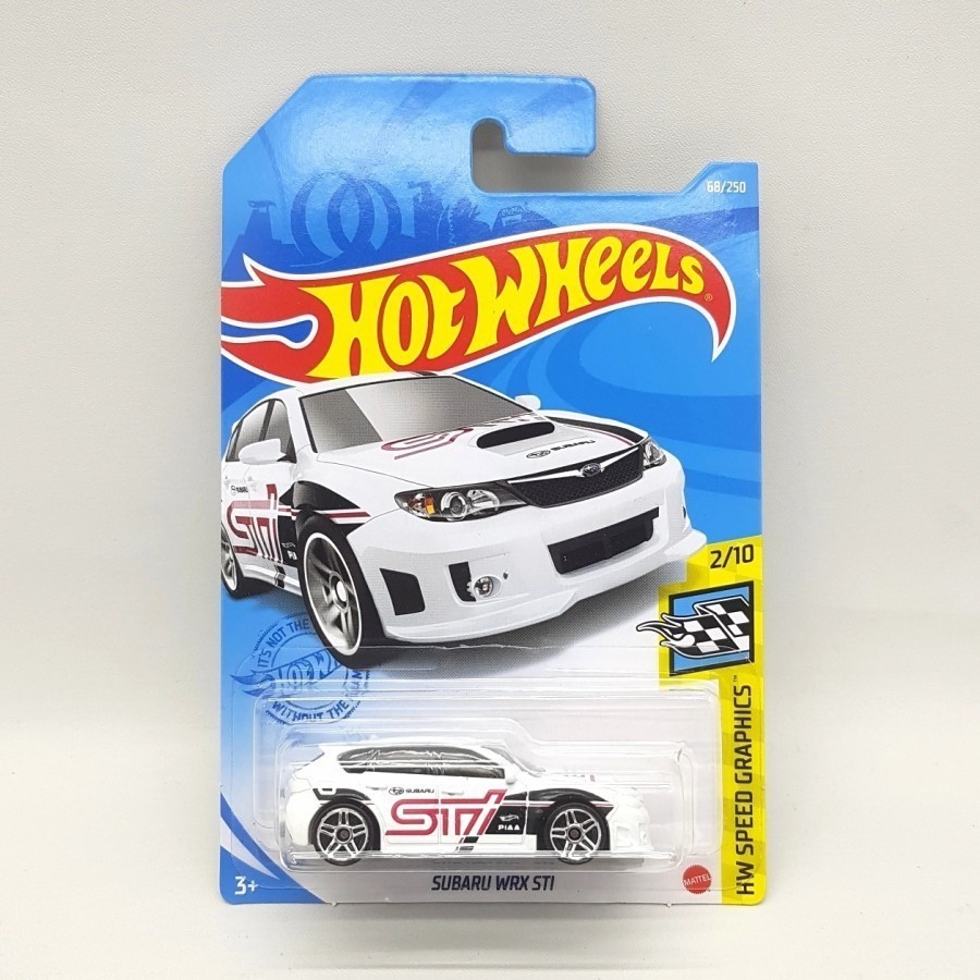Hotwheels Hot Wheels Subaru WRX STI white  Original Mattel Case K 2021