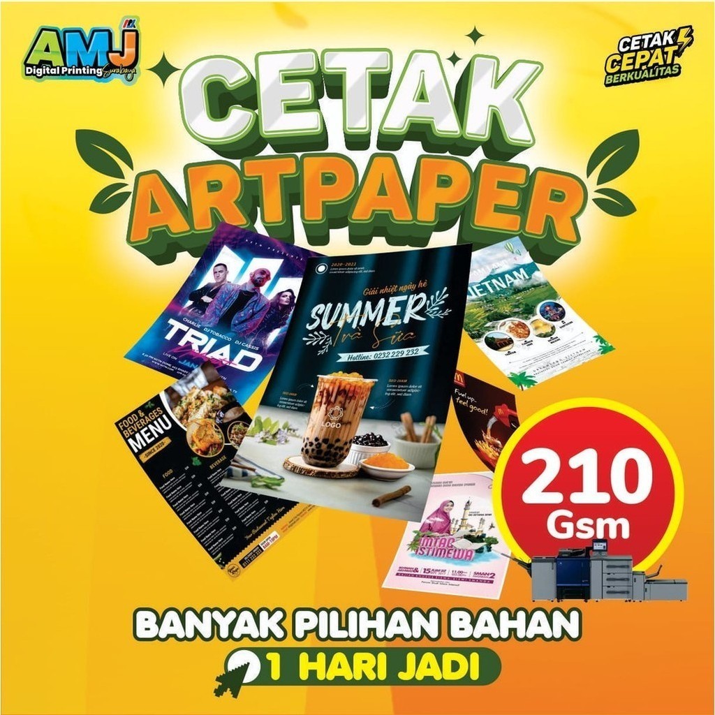 

Cetak A3+ Artpaper 210 gsm [ 2 SISI ] (Bisa Satuan)