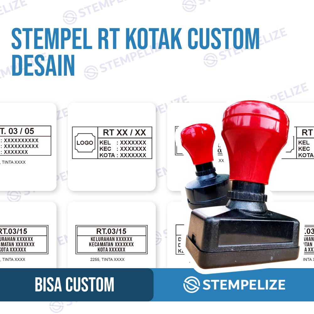 

Stempel RT Kotak Custom Desain