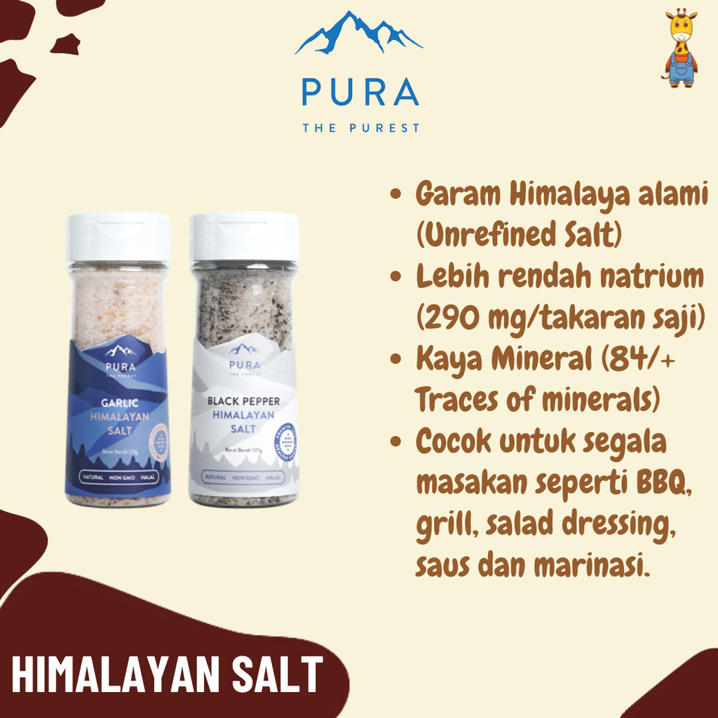 

Pura Himalayan Salt 125gr - Garam Himalaya Alami