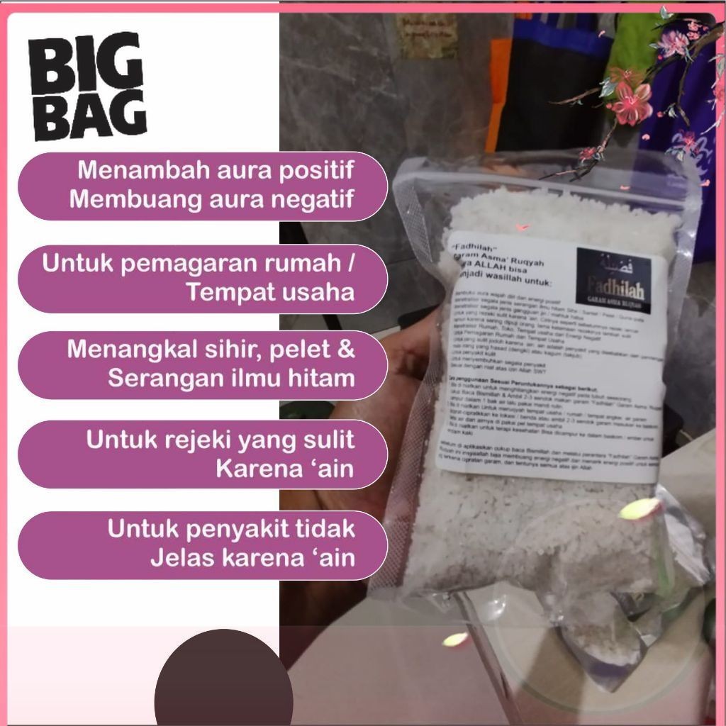 

Wasilah Garam Ruqyah Fadhilah untuk Netralisir Energi Negatif & Sihir