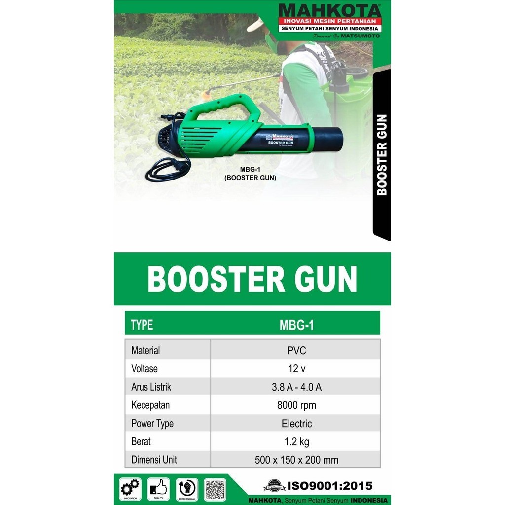 Booster Sprayer Knapsack Elektrik Hama Mahkota MBG -1