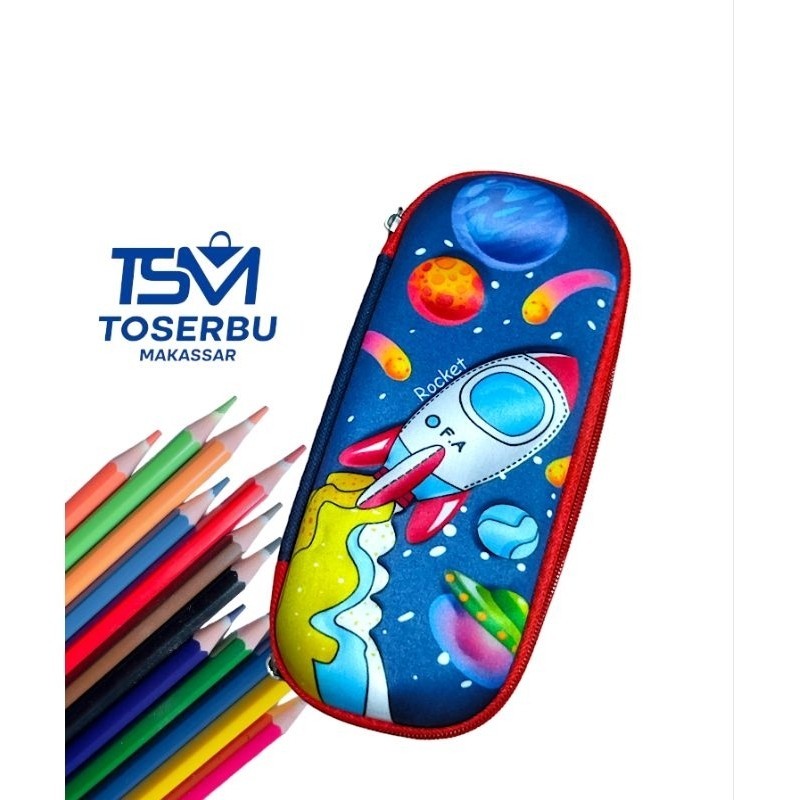 

Tempat Pensil/Pena 3D motif Pesawat Ruang Angkasa