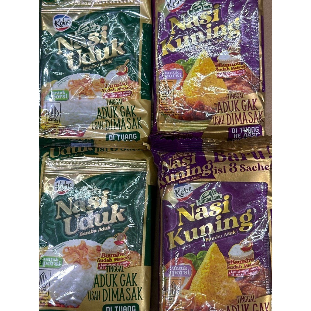 

Kobe Bumbu Nasi Kuning Nasi Uduk isi 3 sachet 15gram