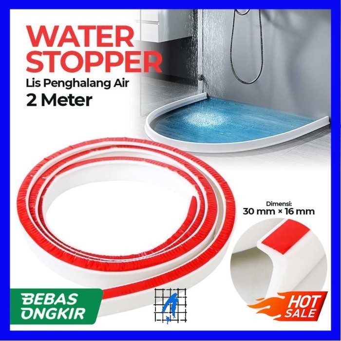 

Lis Penghalang Air Sealing Strips Water Stopper Bar - 1,2 meter