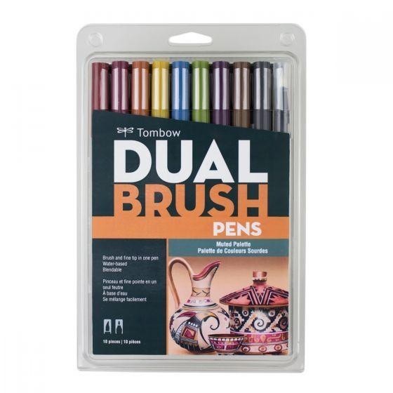 

58FED~ Best Quality DUAL BRUSH PEN TOMBOW - muted