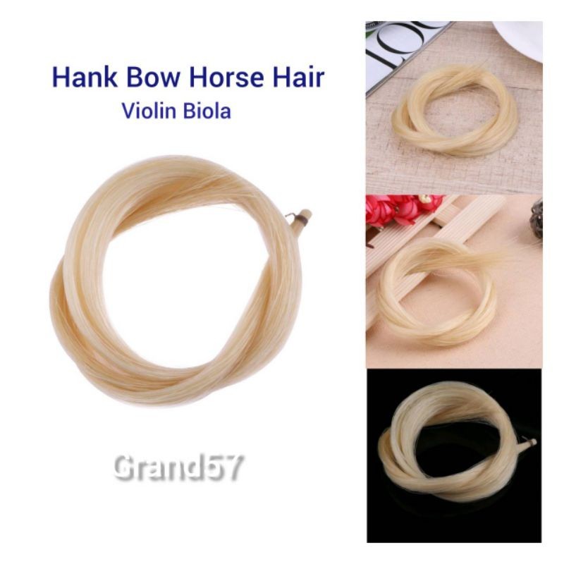Hank Bow Busur Biola Violin Horse Hair Bow Rambut Kuda HairBow Viola Cello Bass Biola