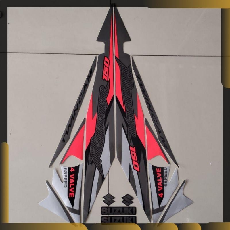 striping suzuki satria fu raider f 150 2006 2007 2008 abu oren list thailand