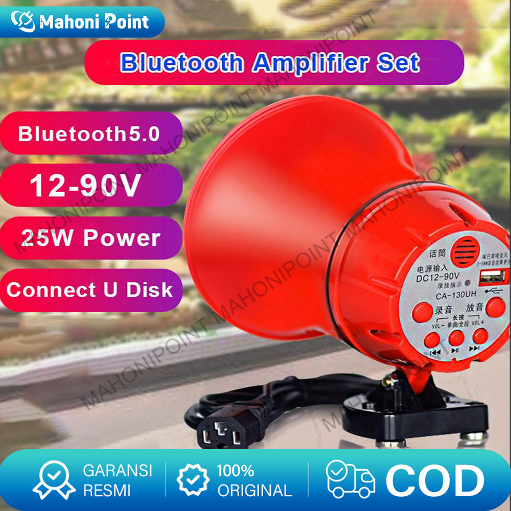 12V Speaker TOA Sirine Bisa rekam Suara merk  CA-130HTU Suara Jernih Bluetooth Toa Keliling Motor Ak
