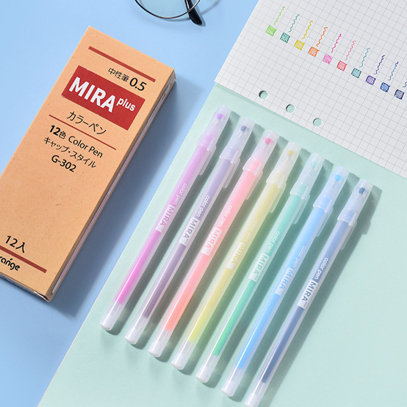 

Pena Tinta Gel 0 5 mm Transparan Buram Sederhana Versi Korea Pena Cat Air Siswa Kecil Segar MG