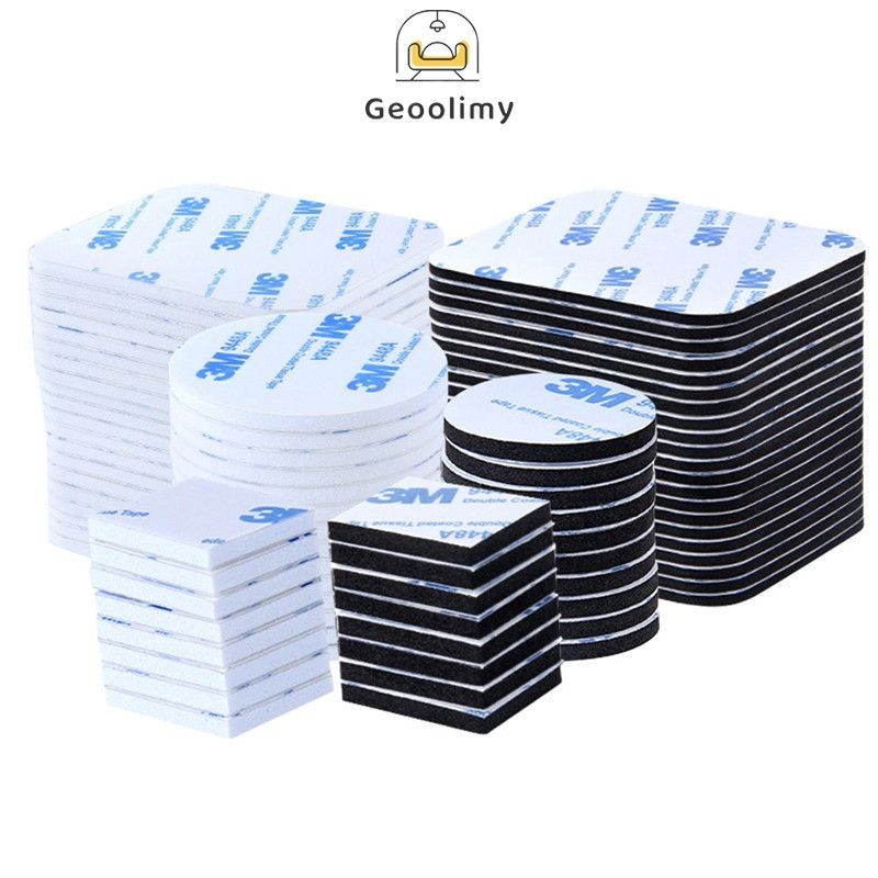 10 PCS Double Tape Busa 3M Besar Foam Doubletape Bulat Putih Super Quality Geoolimy