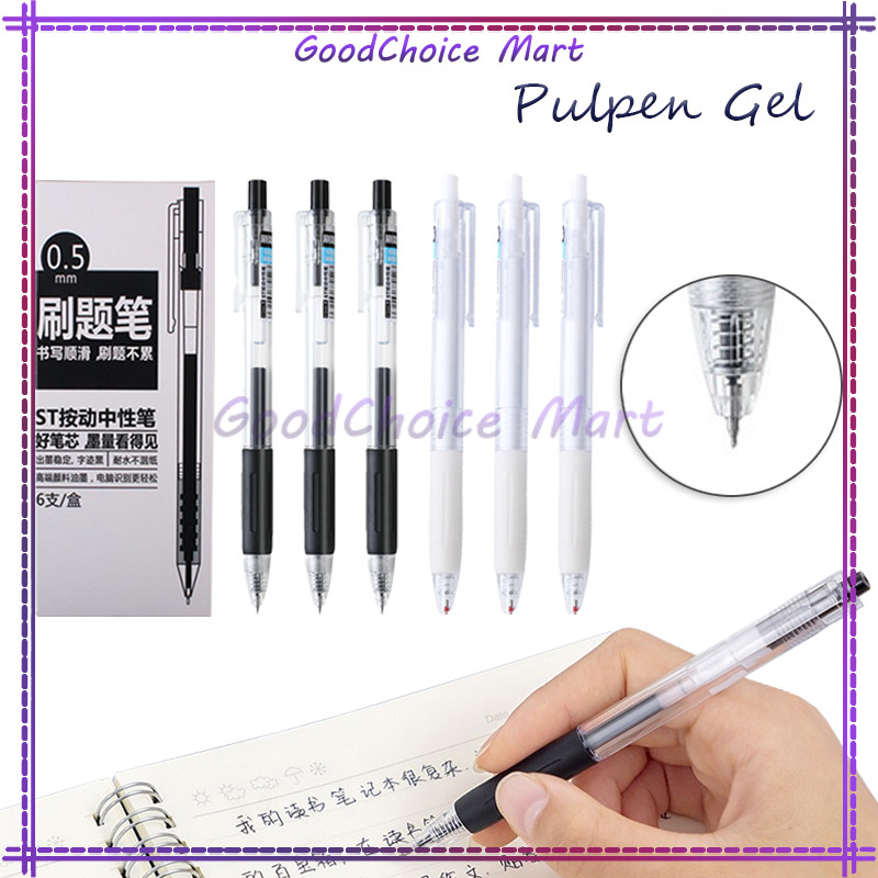 

Pena Gel Simple / Pena Polos Mechanical Stationary Alat Tulis Sekolah Kantor / Pulpen / Pena Mekanik Cetekan / Bolpoint