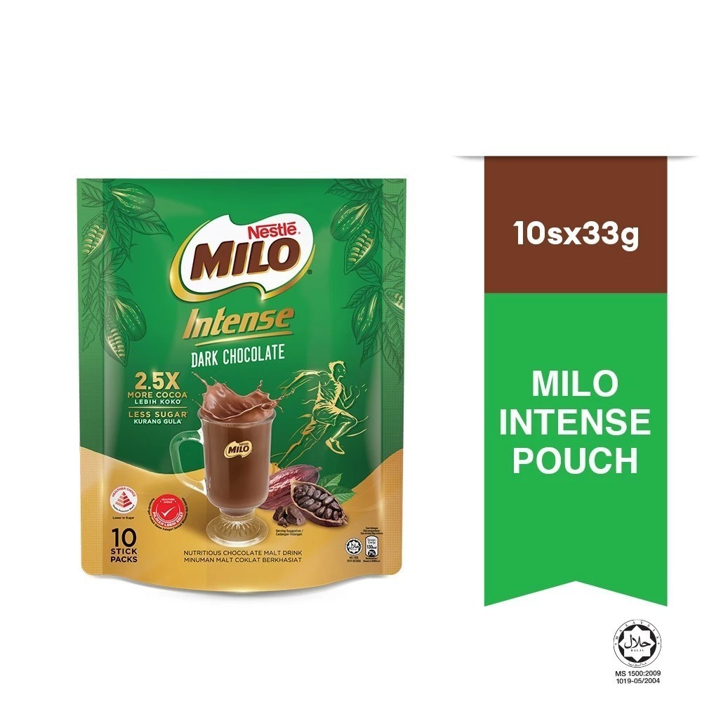 

Minuman MILO Intense Dark Chocolate 3 in 1 Instant Malt asal Singapore