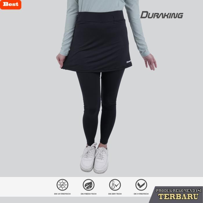 rok wanita kekinian Duraking Legging Rok Hijab Sports Wanita Celana Outdoor Indoor Olahraga Gym Lari