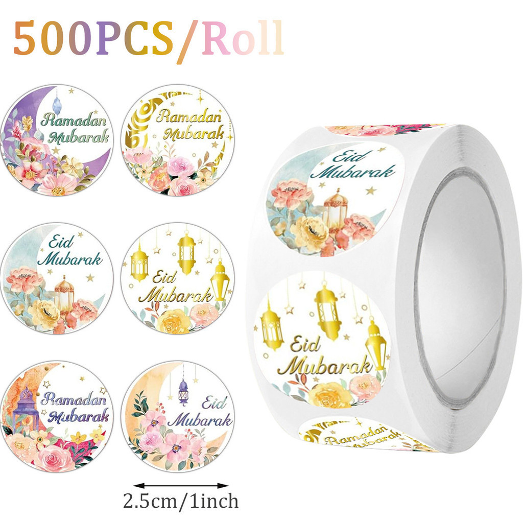

1 ROLL STIKER TOPLES LEBARAN LABEL STICKER PENUTUP KEMASAN HAMPERS KADO LEBARAN HARI RAYA IDUL FITRI