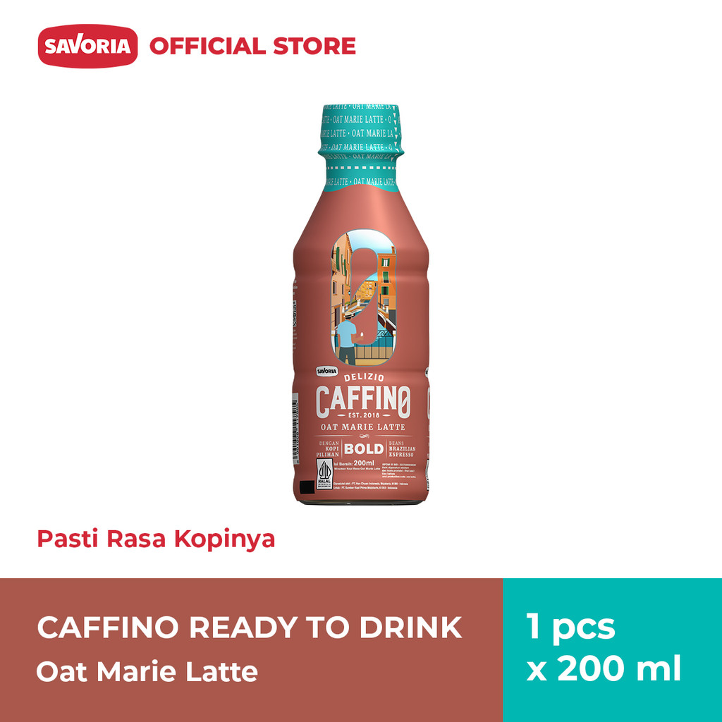 

Caffino Ready To Drink Oat Marie Latte - Minuman Kopi Botol 200ml