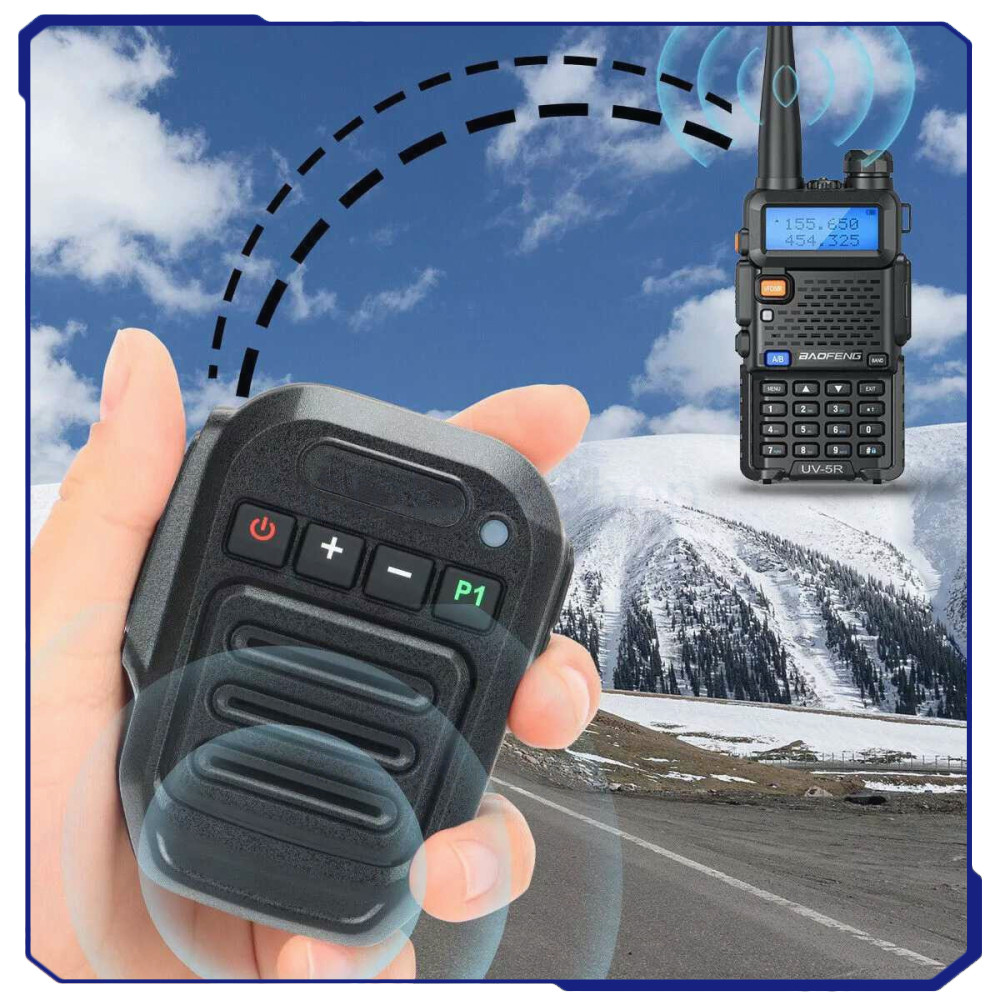 Speaker Microphone Walkie Talkie PTT Wireless Bluetooth - T5