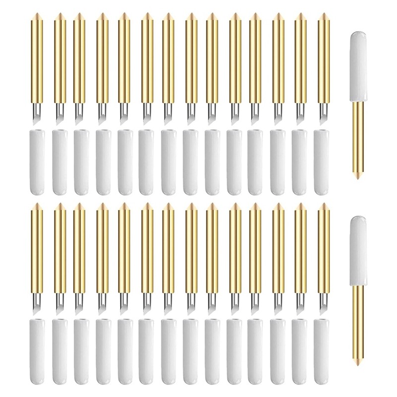 

50 Pcs Premium Fine Point Blades For Cricut Maker 3/Maker/Explore 3/Explore Air 2/Air/One/Venture,Replacement Blade
