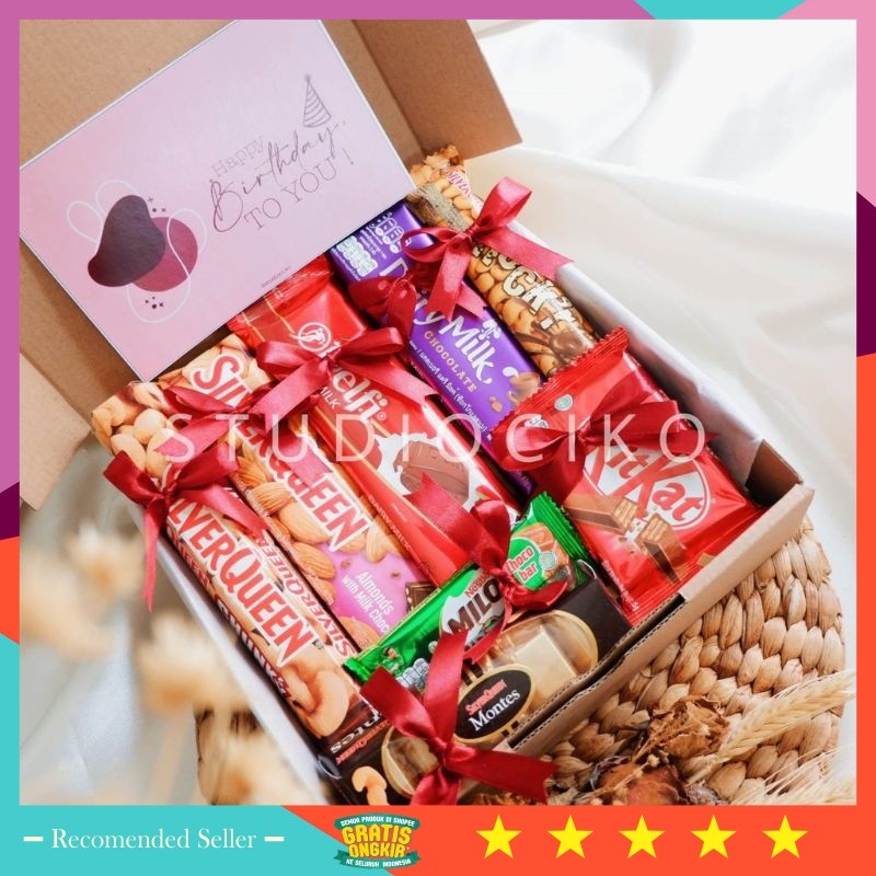 

Hampers Valentine Kreatif Murah keren BESOK KIRIM / KADO ULANG TAHUN CEWEK COWOK WISUDA ULTAH HAMPERS COKLAT VALENTINE