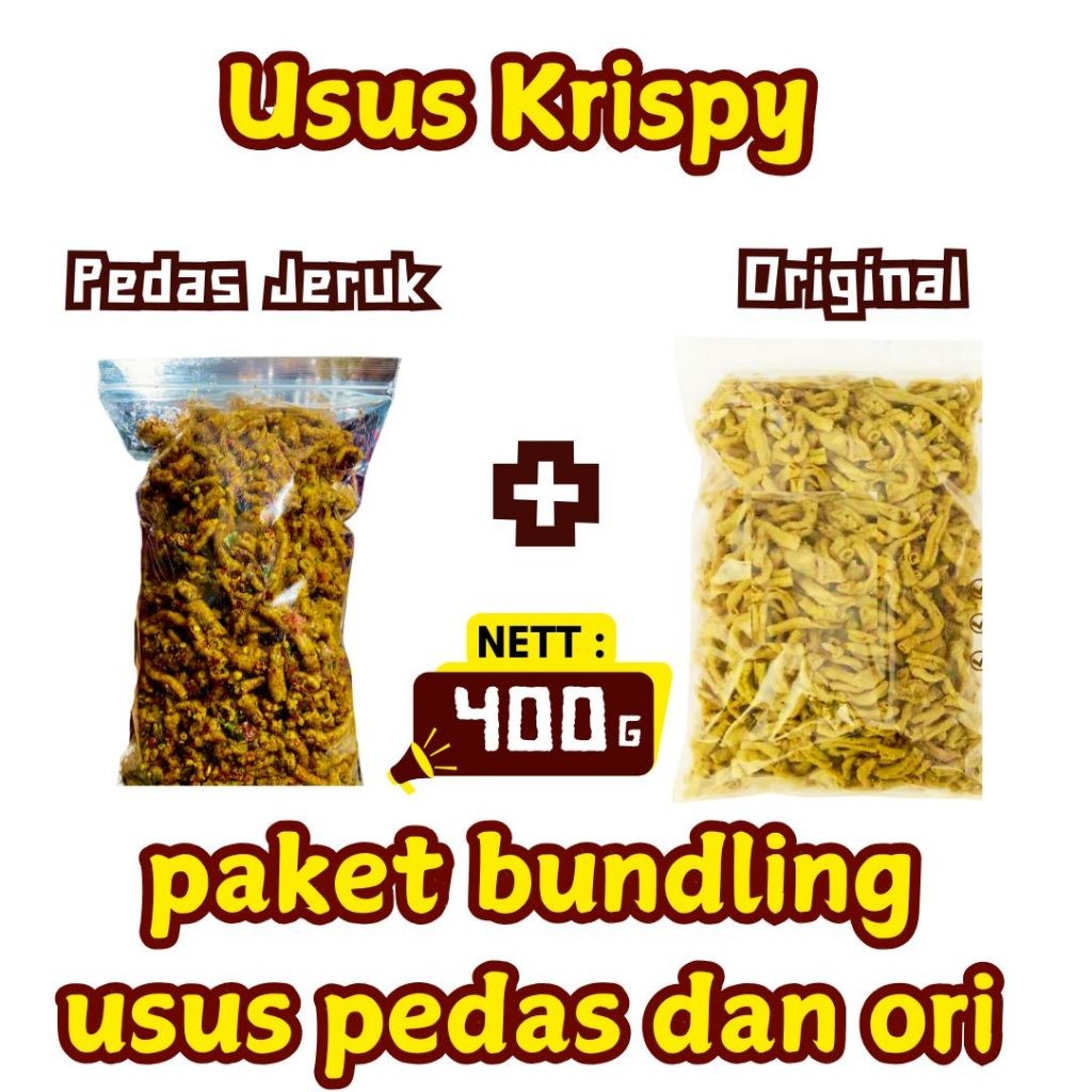 

Bundling Keripik Usus Ayam Super Renyah 400 Gram paket Bundling Cemilan Kripik Usus Ayam Premium