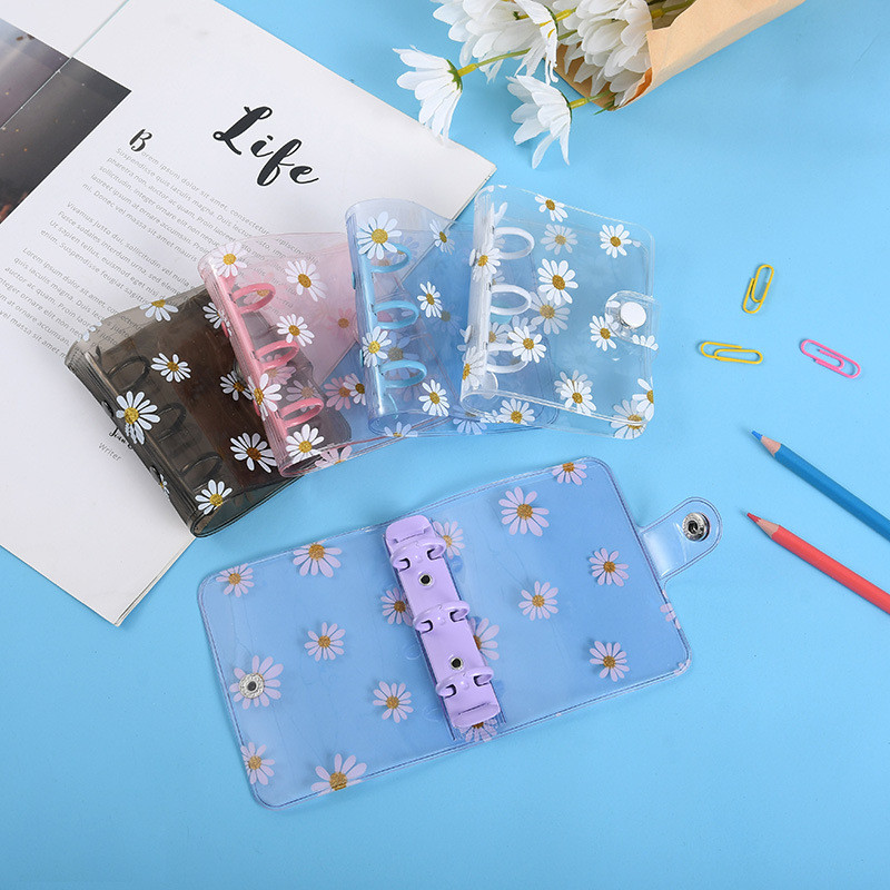 

New Diary Kawaii Daisy Mini Pocket 3 Ring Binder Sprial Notebook Diary Journal Agenda Planner School Stationery