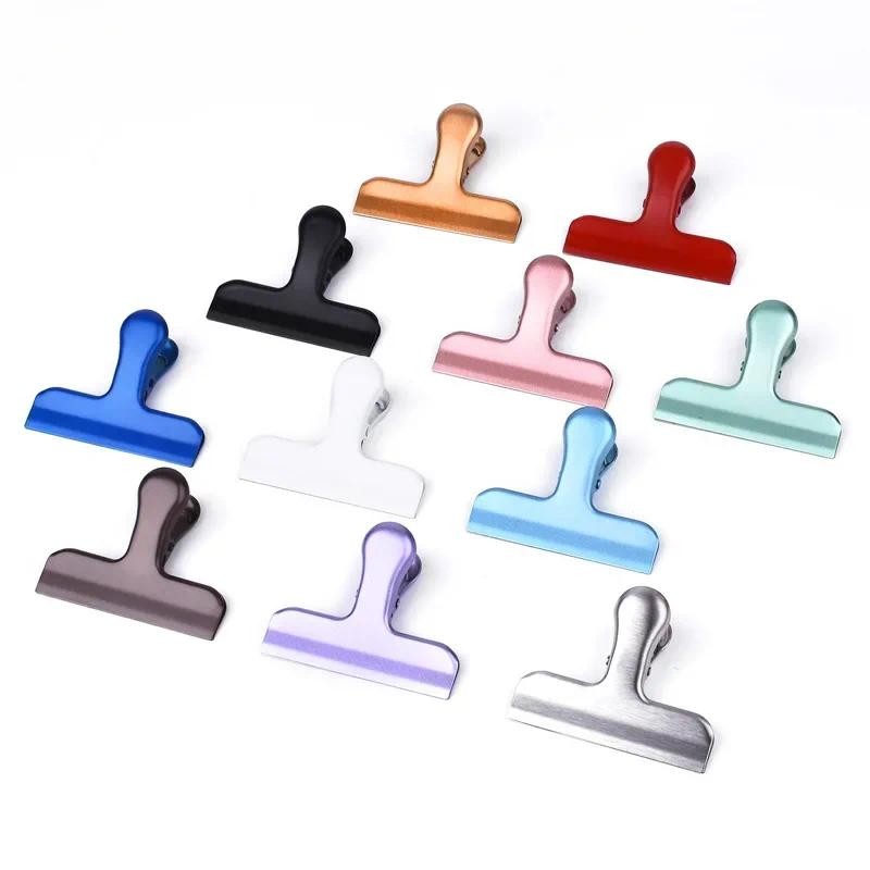 

Vintage Color Metal Wide Paper Clips Binder Clip Planner Clips Travel Journal Accessories Office Desk Organizer Clamp Stationery
