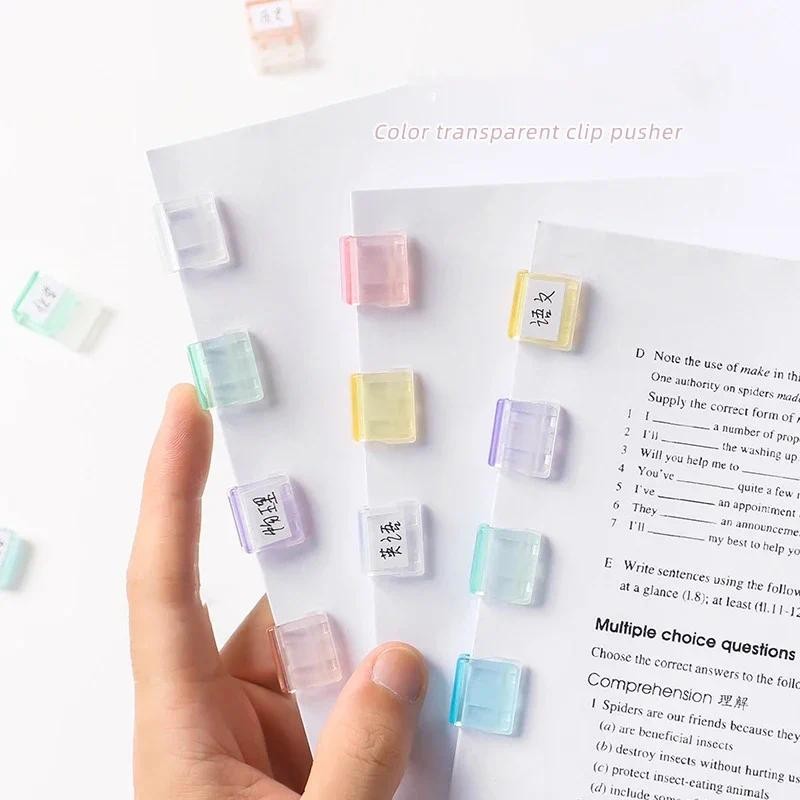 

5/10pcs Staples Paperclips Mini Kawaii Binder Clips File Documents Notebook Bookmarks Index Page Holder Clamp Office Organizer