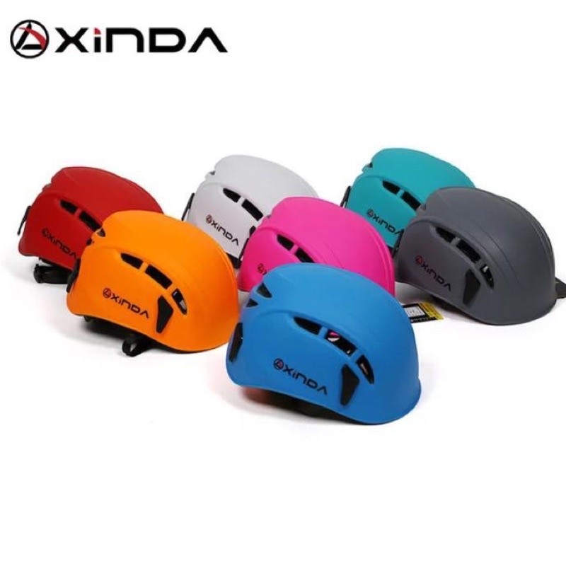 Helm xinda outdoor outbound rafting panjat wall climbing flying fox rescue sepeda safety pabrik keam