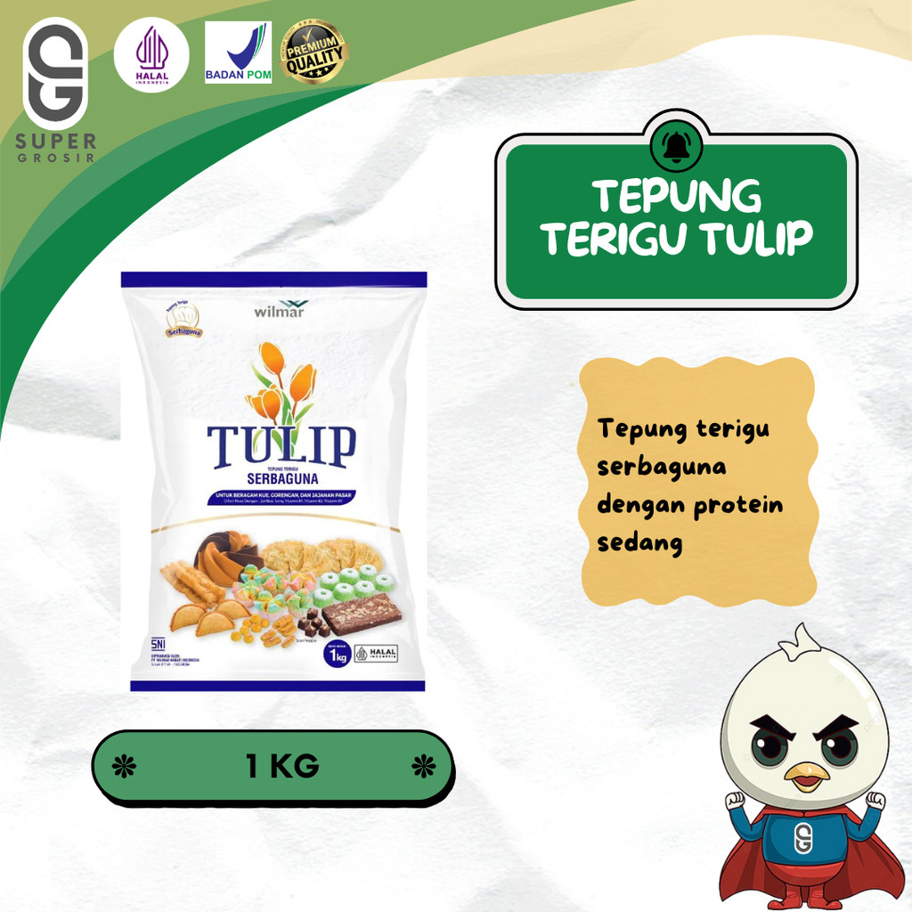 

Tepung Terigu Tulip [1000 Gram]