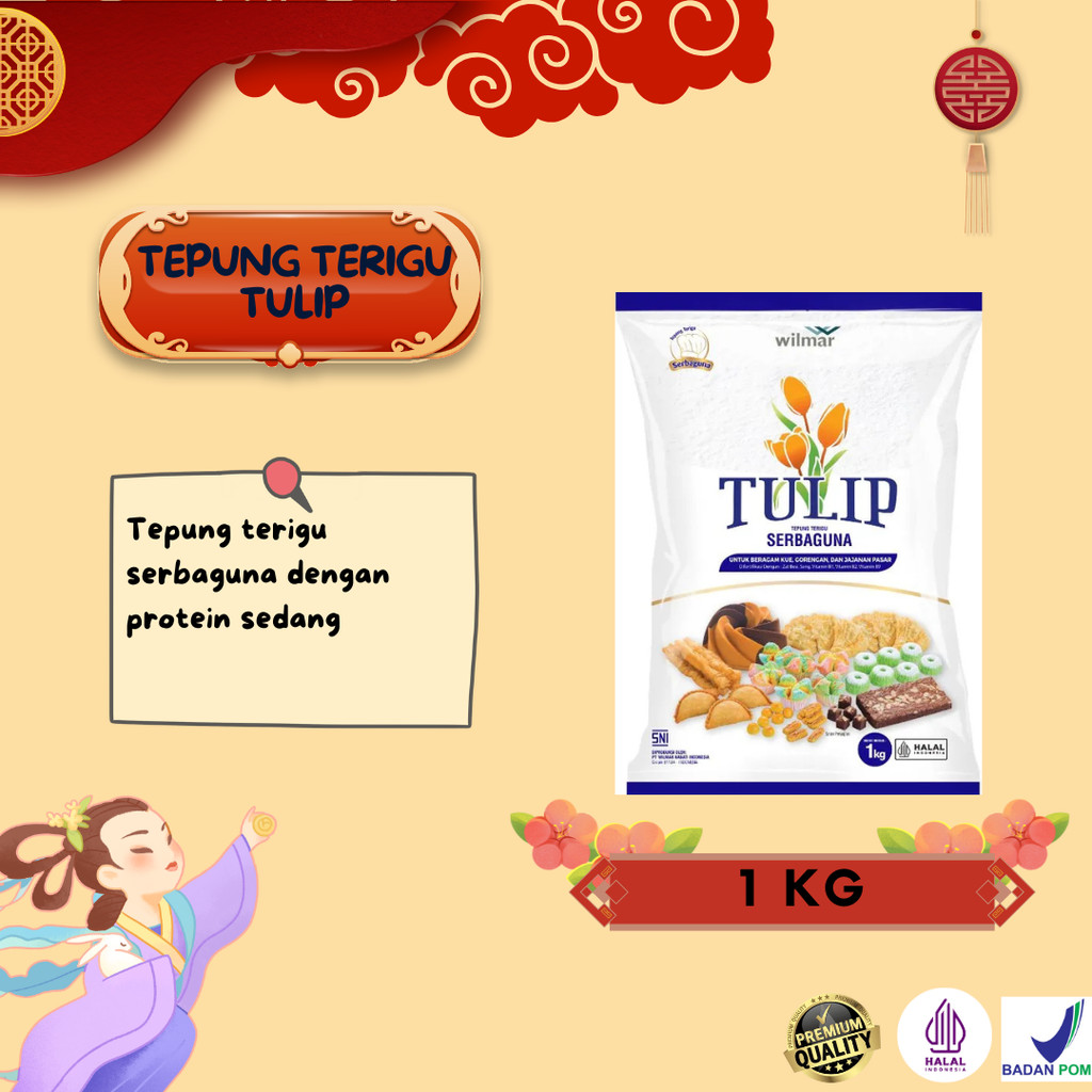 

Tepung Terigu Tulip [1000 Gram]