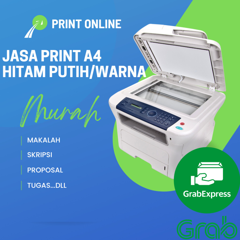 JASA PRINT FOTOCOPY ONLINE A4 HITAM PUTIH / WARNA