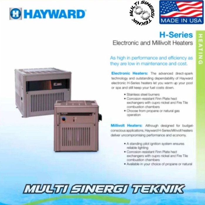 Pemanas Air Kolam Renang Water Heater Gas Hayward SPA H 250 Hayward