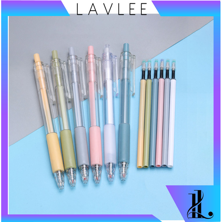 

LAVLEE - S6054 Pena Gel Hitam Polos / Bolpoin Hitam Polos / Pena Hitam Gel 0.5 mm Transparan / Bolpoin Transparan / Gel Pen 0.5 mm