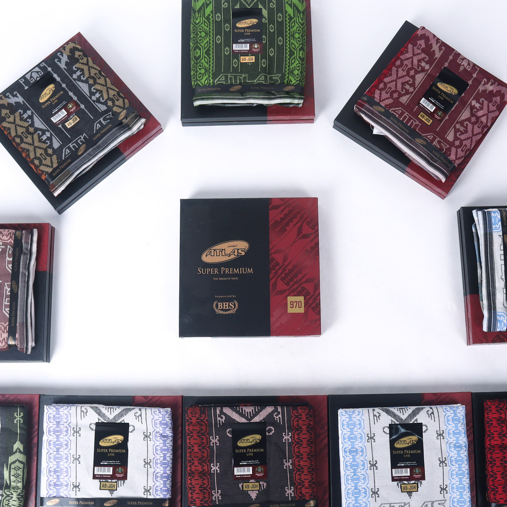 Grosir 10 Pcs Sarung ATLAS Super Premium 970