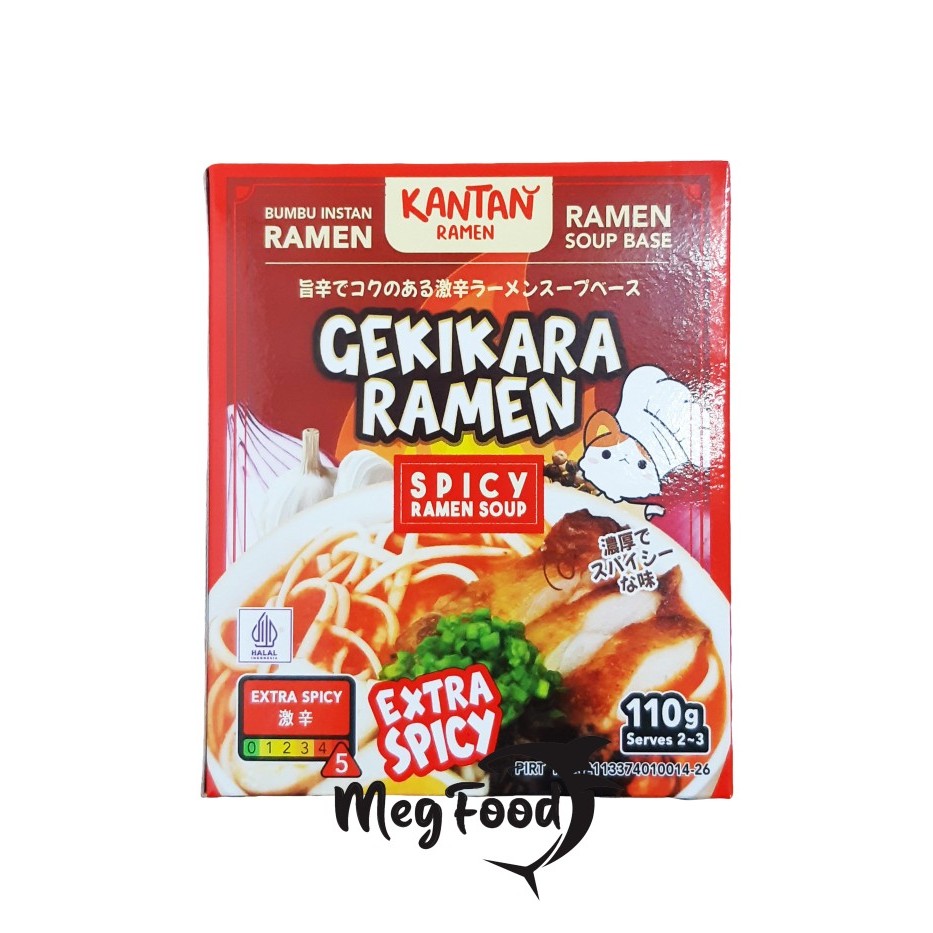 Gekikara Ramen Kantan Spicy Ramen Soup 110 Gr | Bumbu Instan Ramen