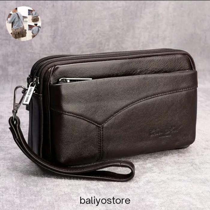 clutch pria kulit asli tas tangan handbag branded ori tas jinjing 2770