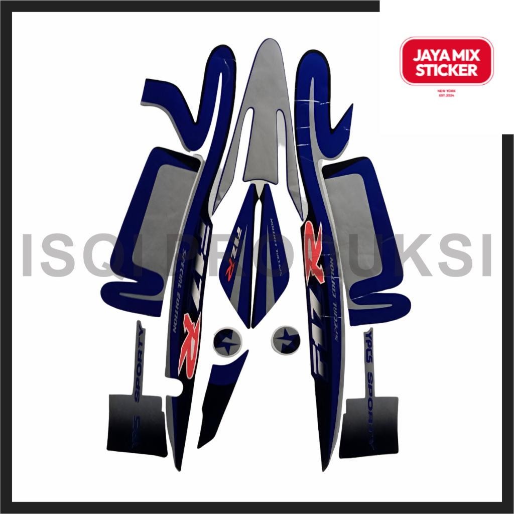 STIKER STRIPING YAMAHA F1ZR F1ZR 2001 CALTEX LIS LES BODY YAMAHA F1ZR 2001 CALTEX