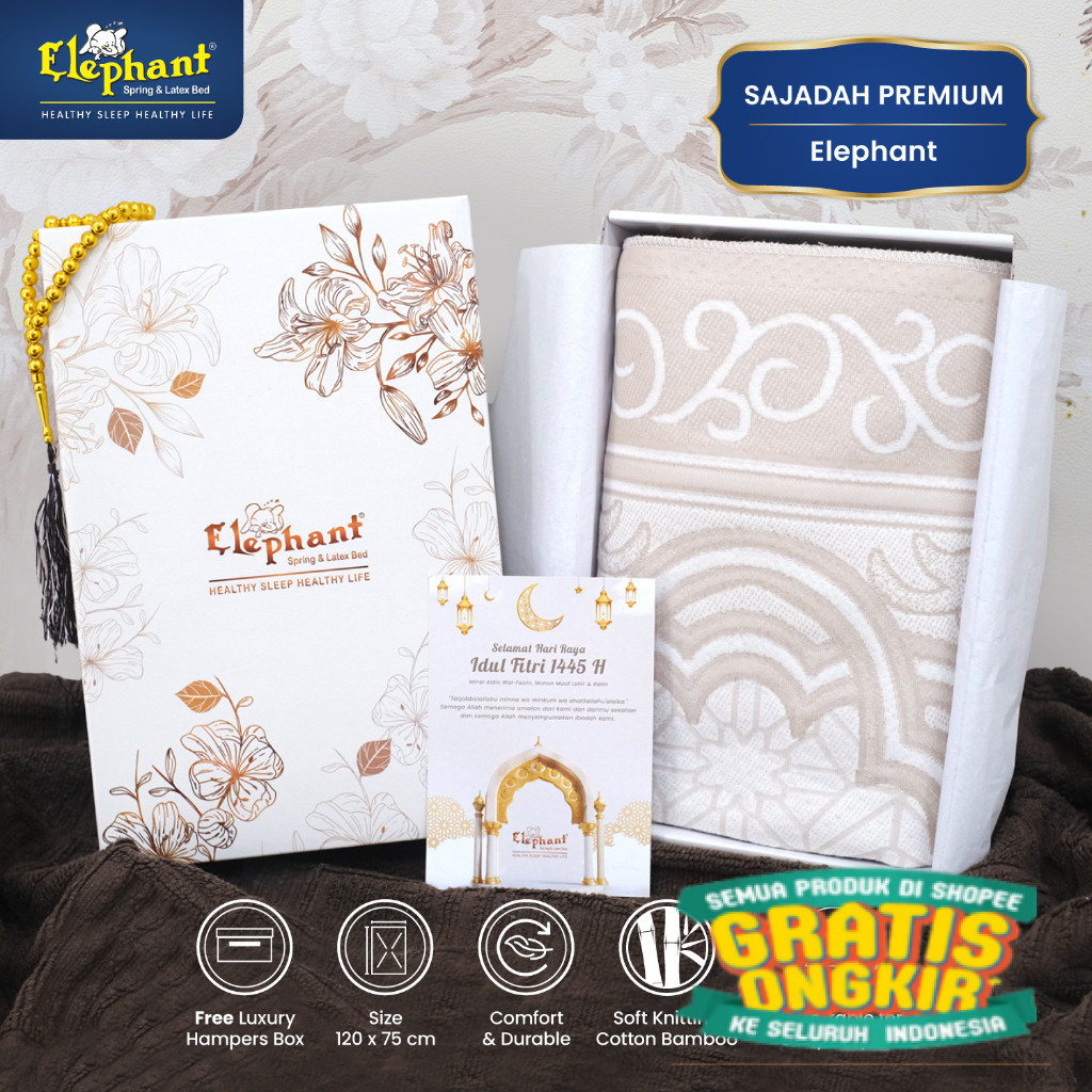 

Hampers Sajadah Premium Elephant/ keluarga oleh oleh
