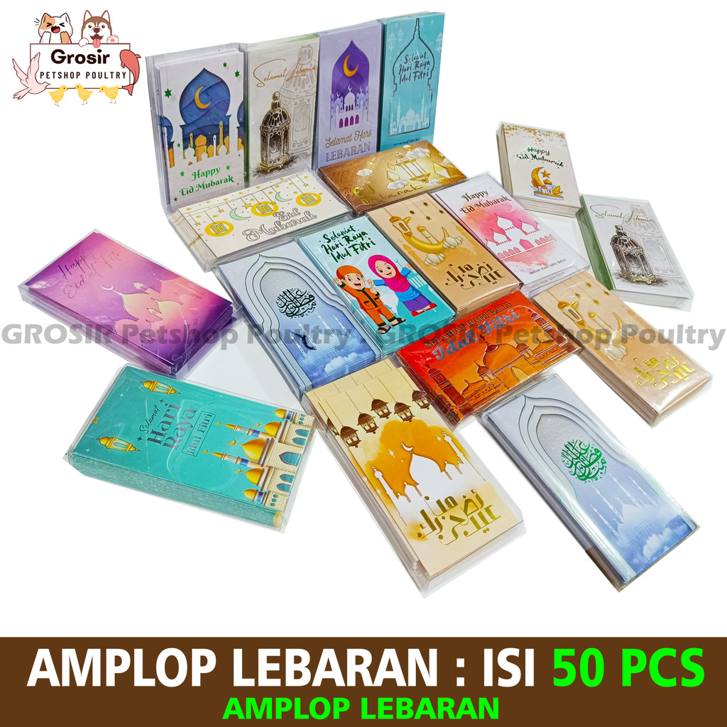 

Amlop Panjang Muslim & Aesthetic pack 50 pcs / Amplop Lebaran Large Aesthetic Muslim Islam Hari Raya