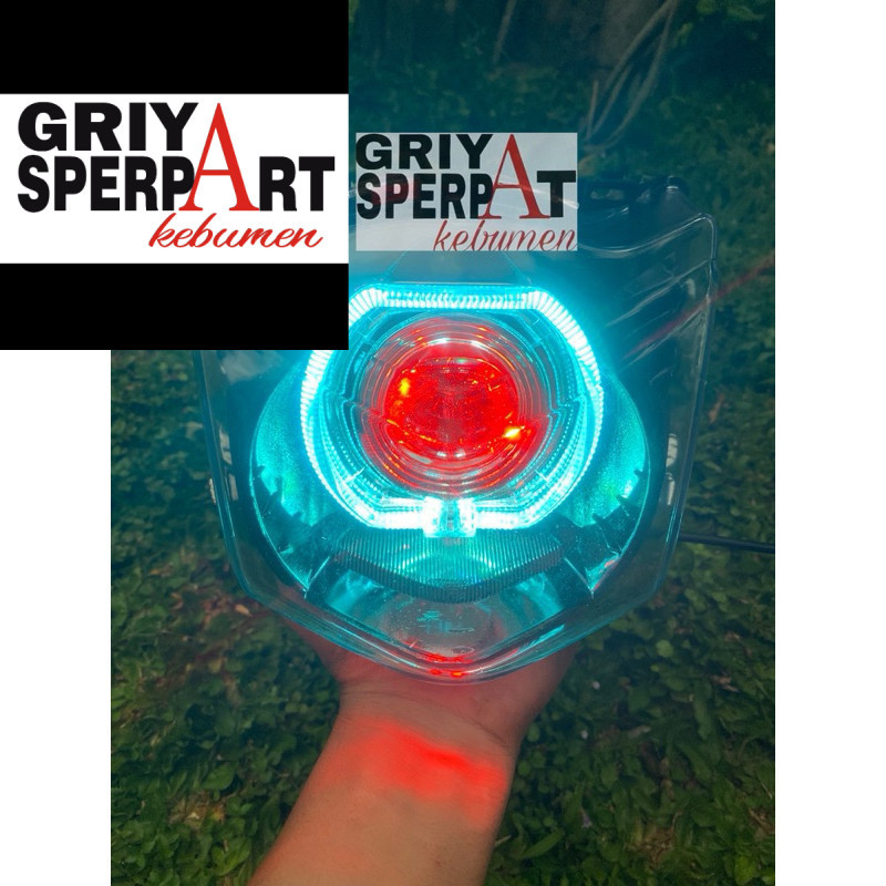 REFLEKTOR LAMPU DEPAN BEAT KARBU BEAT LAMA BILED LED