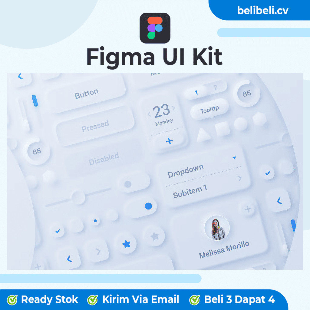 Termurah Neumorphic UI - Premium Figma UI Kit