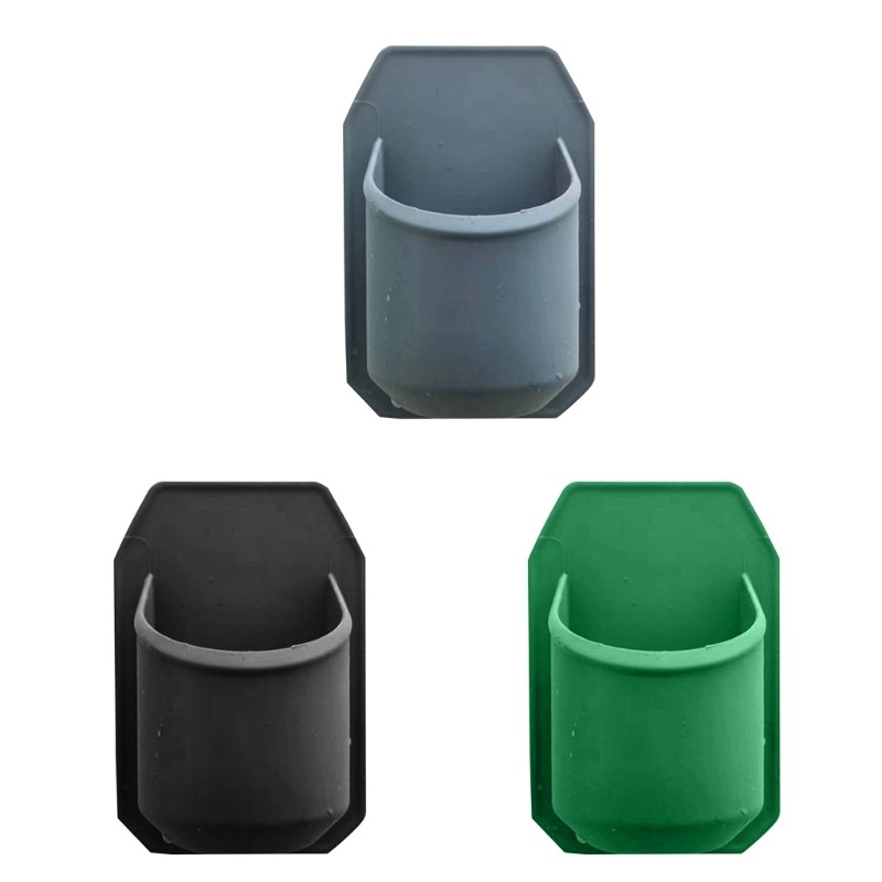 

Silicone Toothbrush Holder Bathroom Storage Organizer Wall Mounted Toiletry Items Shower Organizer Holder Dropshipping
