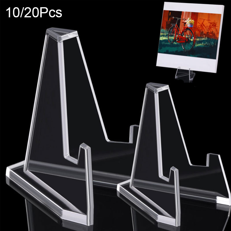 

5/10/20Pcs Coin Display Easel Holder Acrylic Stands Small Rack For Display Collection Capsule Challenge Coin Medal Frame Photo