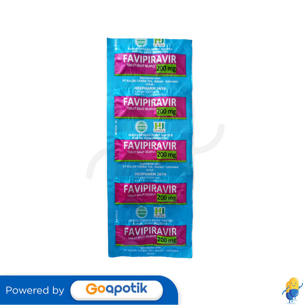 Favipiravir Hexpharm 200 Mg Strip 10 Tablet