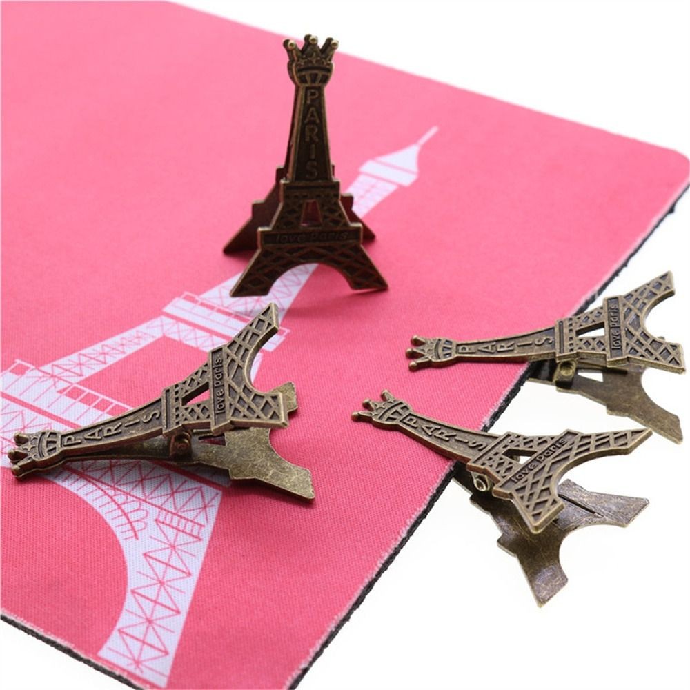 

Creative Stationery Name Card Wedding Seats Clip Retro Style Metal Eiffel Tower Clip Paper Clip Memo Clip Picture Clip Holder