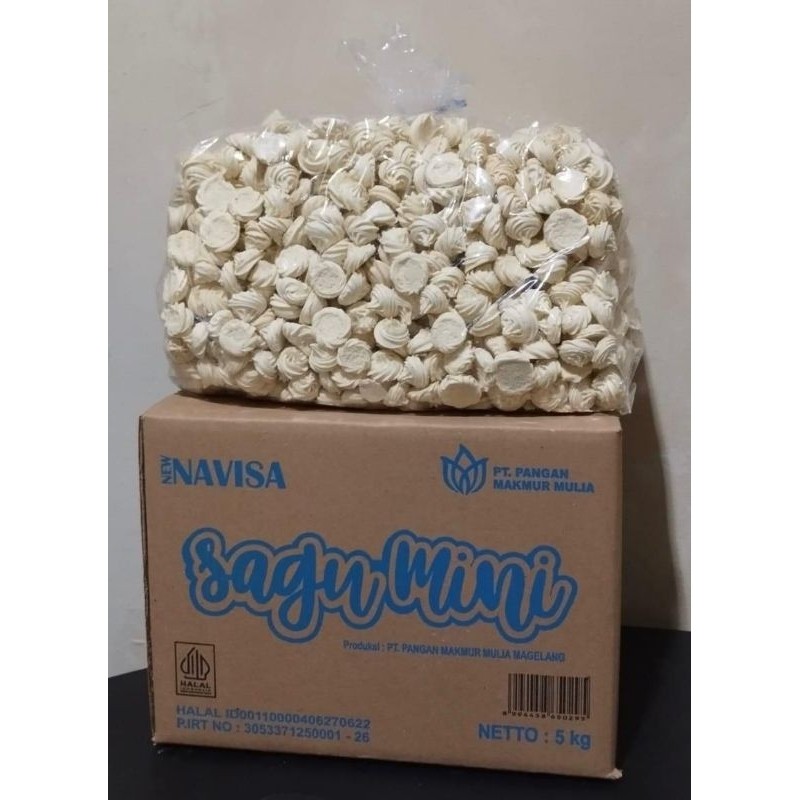 

Kue Sagu Susu Mini / Kue bangkit Navisa 1kg dan 500 gram