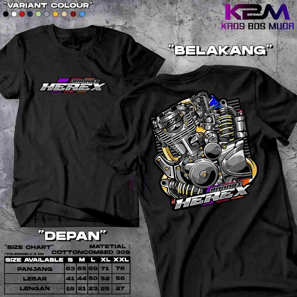 Angkut Store - Kaos Herex Racing Original | Baju Distro Mesin Herex Cb Tiger GL Megapro | Kaos Distr