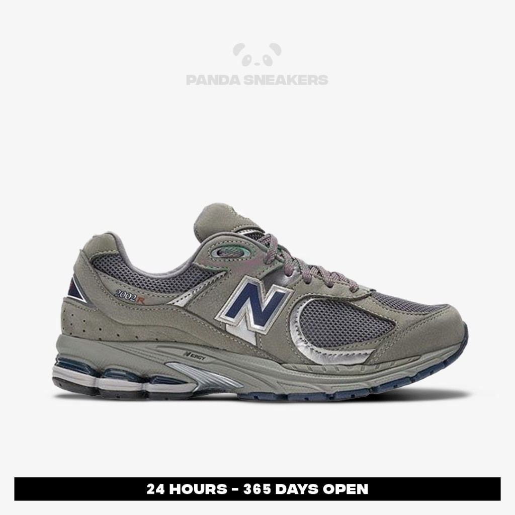 Sepatu New Balance NB 2002 R Balance 2002R Light Grey Dark Grey Casual Gym Olahraga Joging Pria Wani